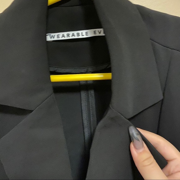 Black Waist splited Dress 👗 - Picture 4 of 6